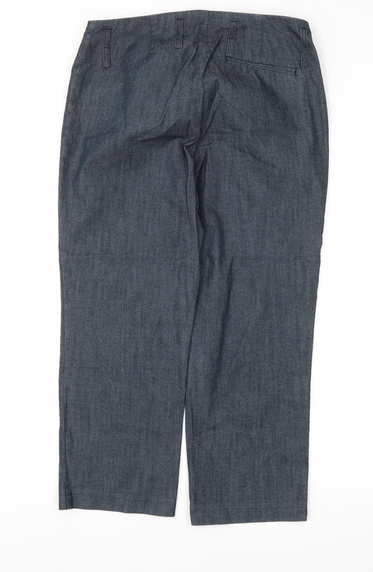 M&S Womens Grey   Trousers  Size 12 L24 in