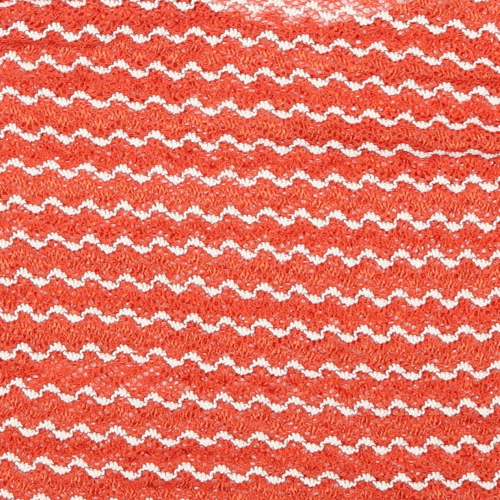 NEXT Womens Red Striped  Pullover Jumper Size 12  - Zig Zag
