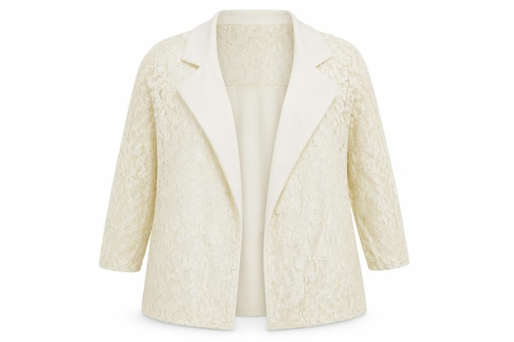 Select Womens Beige  Lace Jacket  Size 16