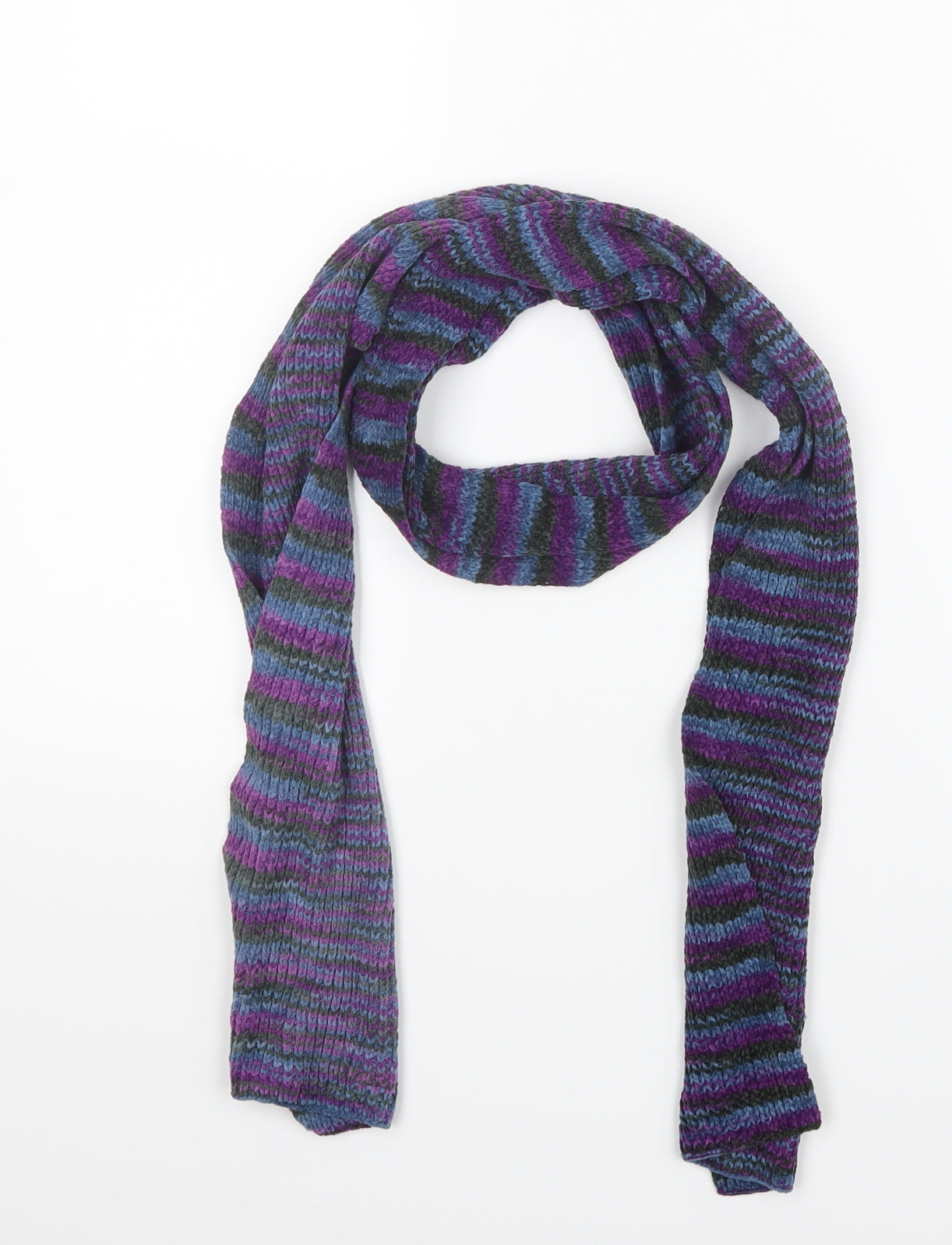 Preworn Mens Blue  Knit Scarf  One Size