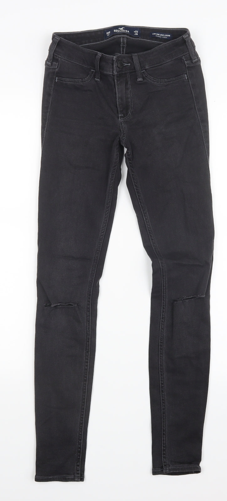 Hollister Womens Black  Denim Jegging Jeans Size 25 in L28 in