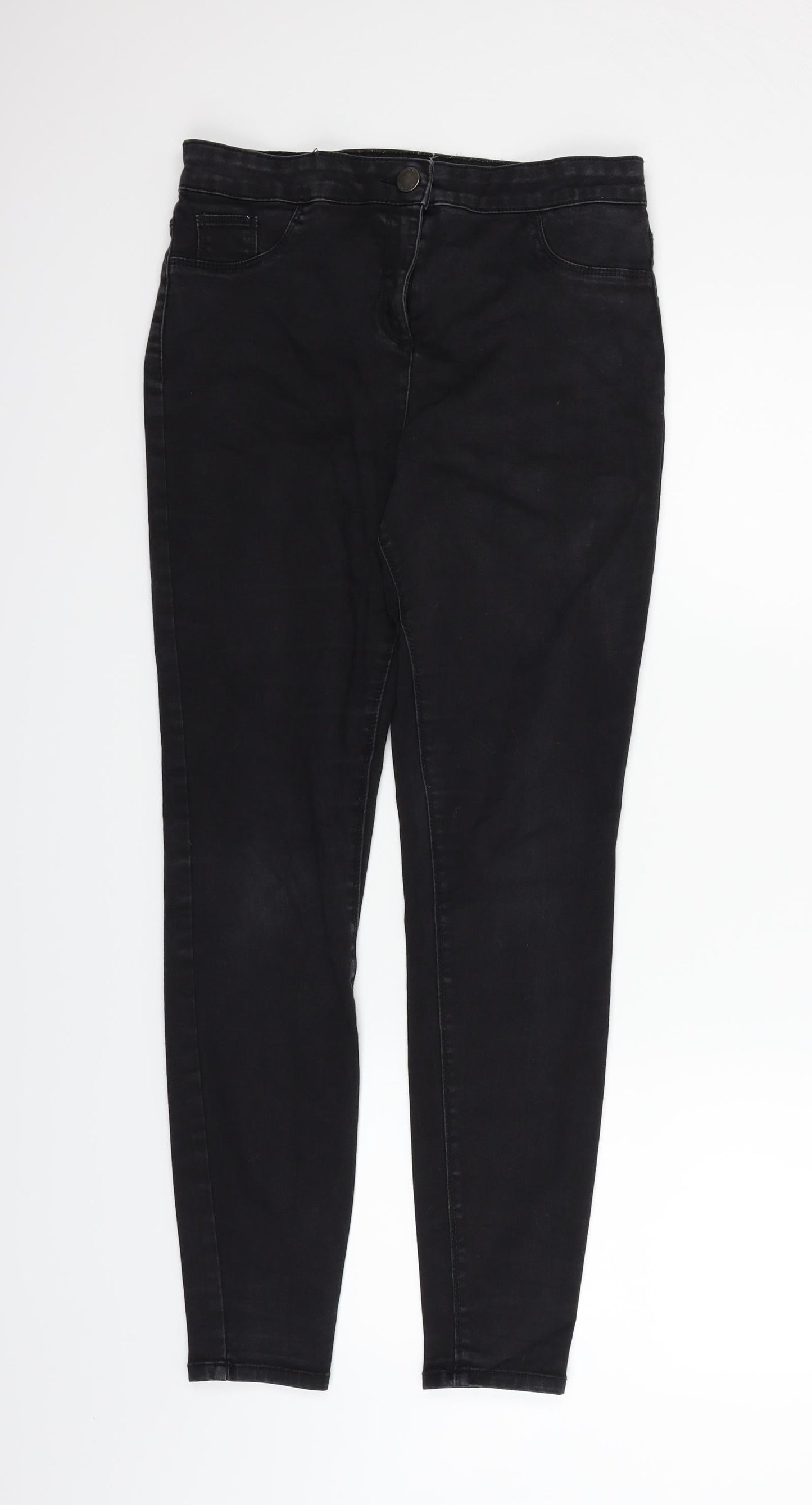 Papaya Womens Black   Skinny Jeans Size 14 L27 in