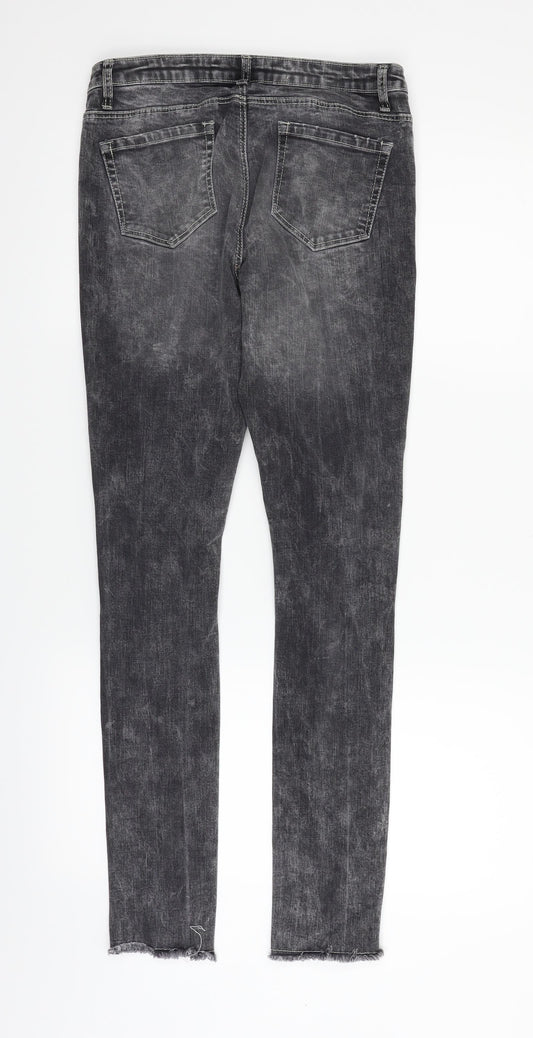 deniem & co Womens Grey   Skinny Jeans Size 10 L29 in