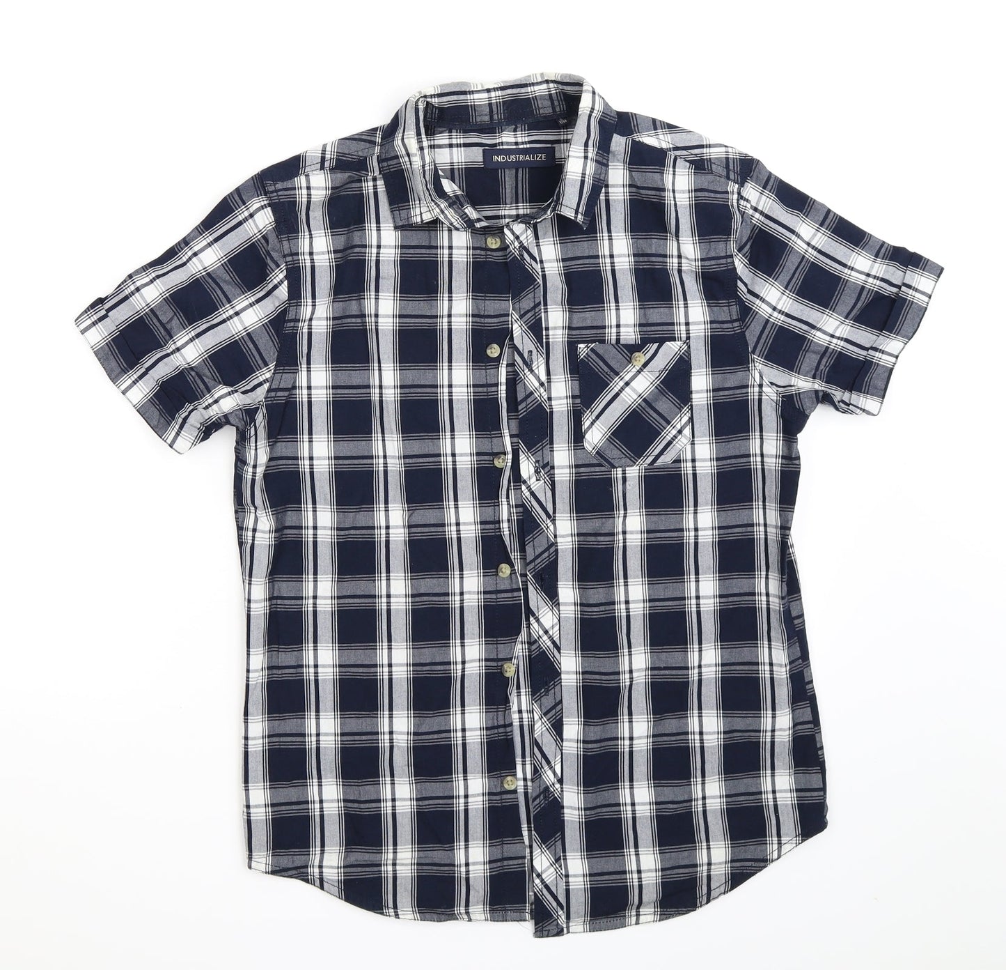 Industrialize  Mens Multicoloured Check   Button-Up Size S