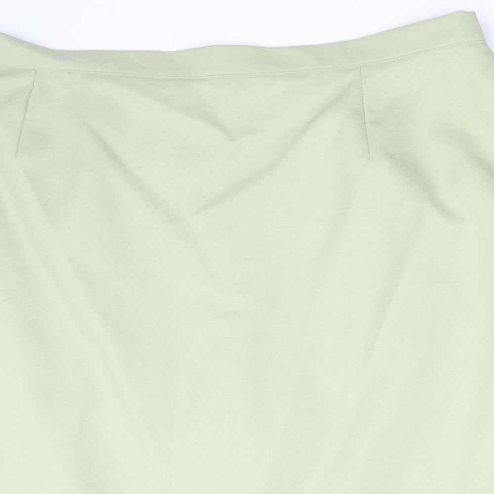 Agenda Womens Green   A-Line Skirt Size 26