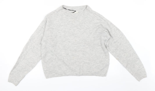 H&M Womens Grey   Pullover Jumper Size XS