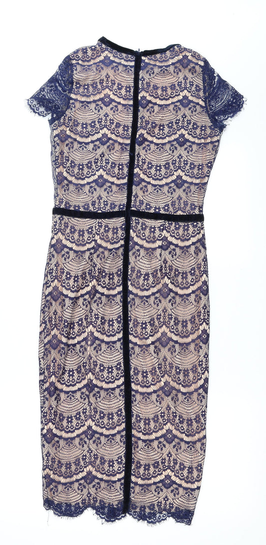 Missguided Womens Blue   Bodycon  Size 12