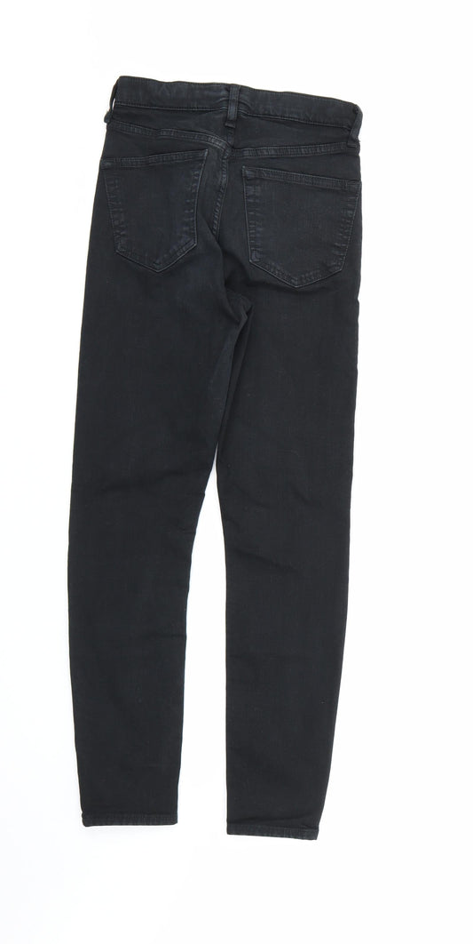 Topshop Womens Black  Denim Skinny Jeans Size 26 in L30 in
