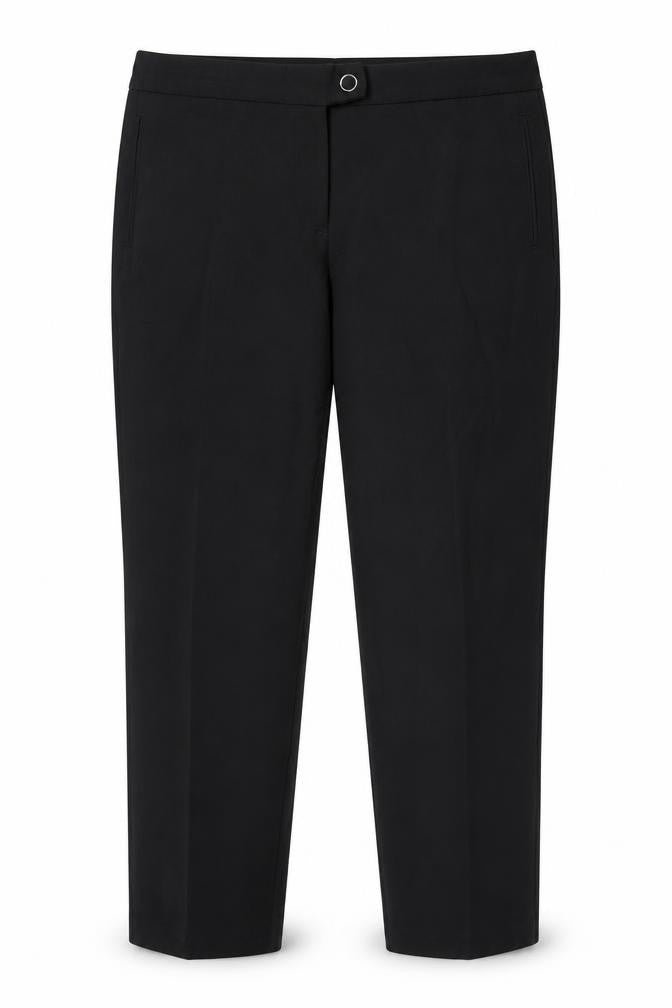 Marks & Spencer Womens Black  Rayon Dress Pants Trousers Size 14 L30 in