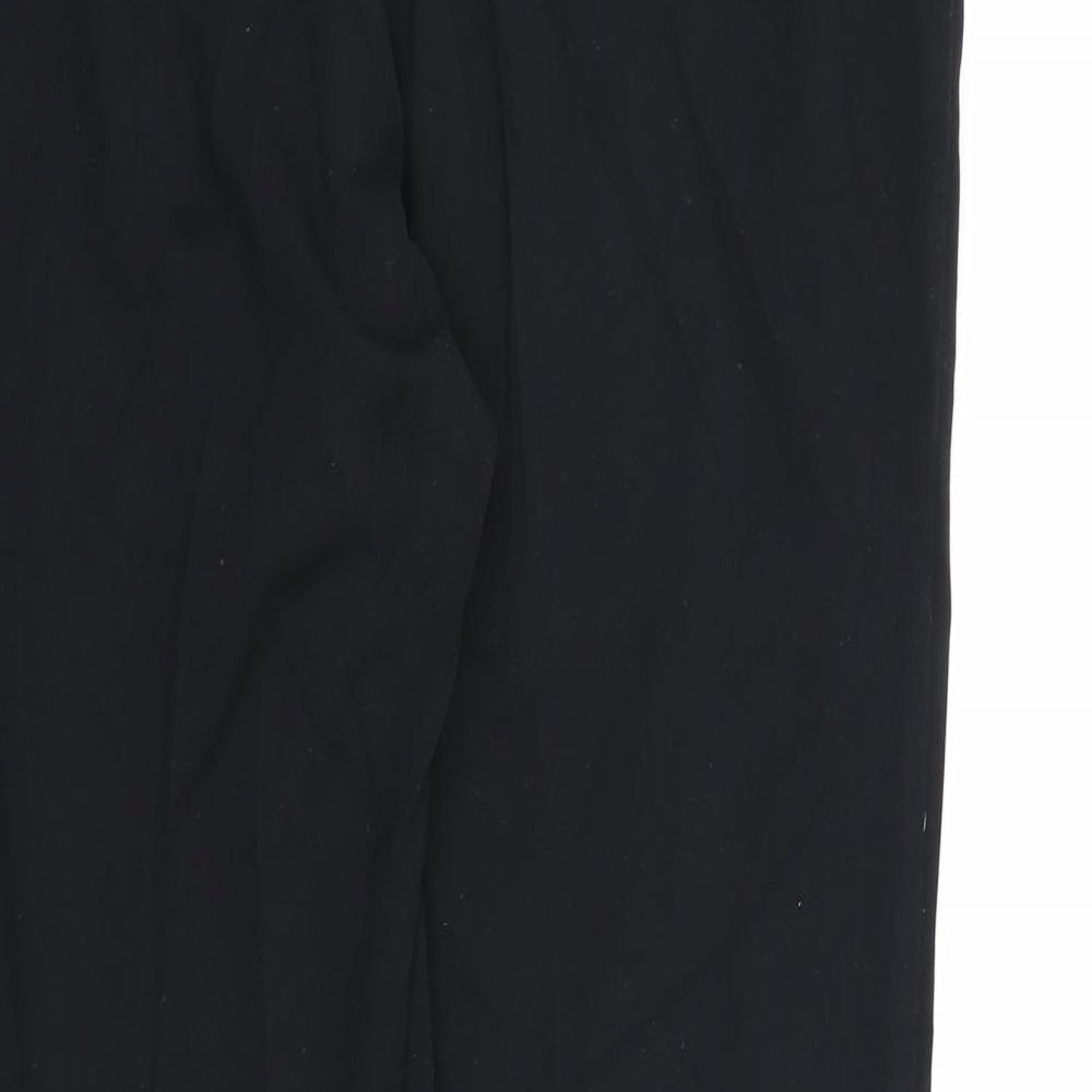 Marks and Spencer Womens Black  Rayon Dress Pants Trousers Size 14 L30 in