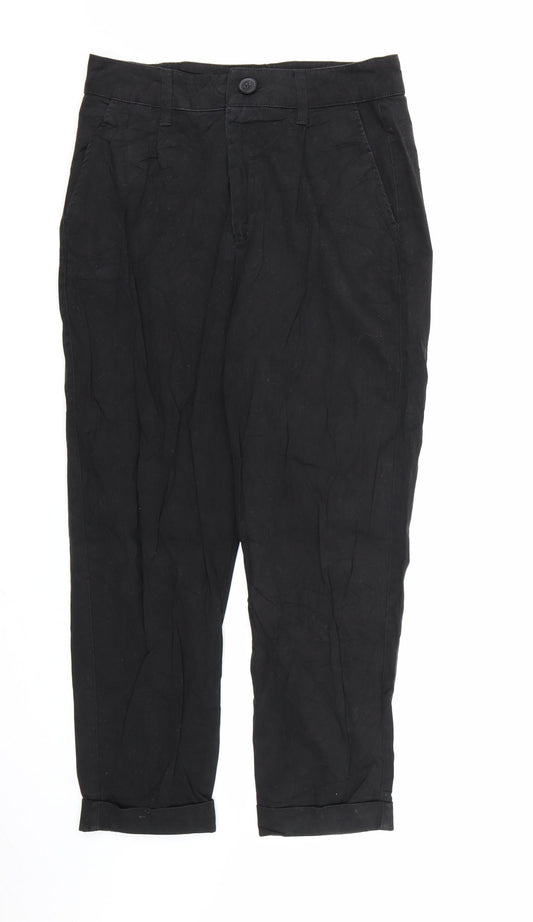 Bershka Womens Black  Denim Straight Jeans Size 10 L24 in