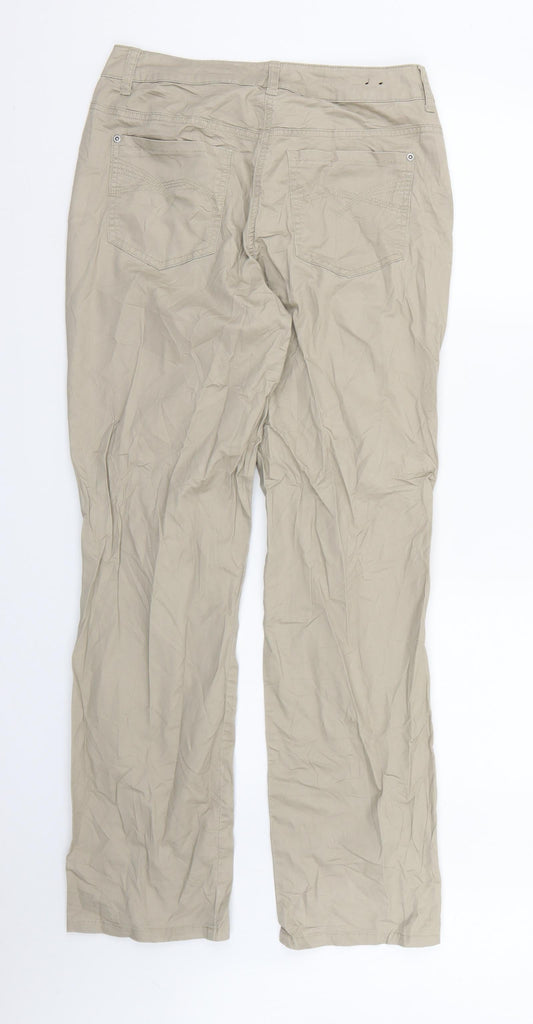 Preworn Womens Beige   Chino Trousers Size 8 L32 in