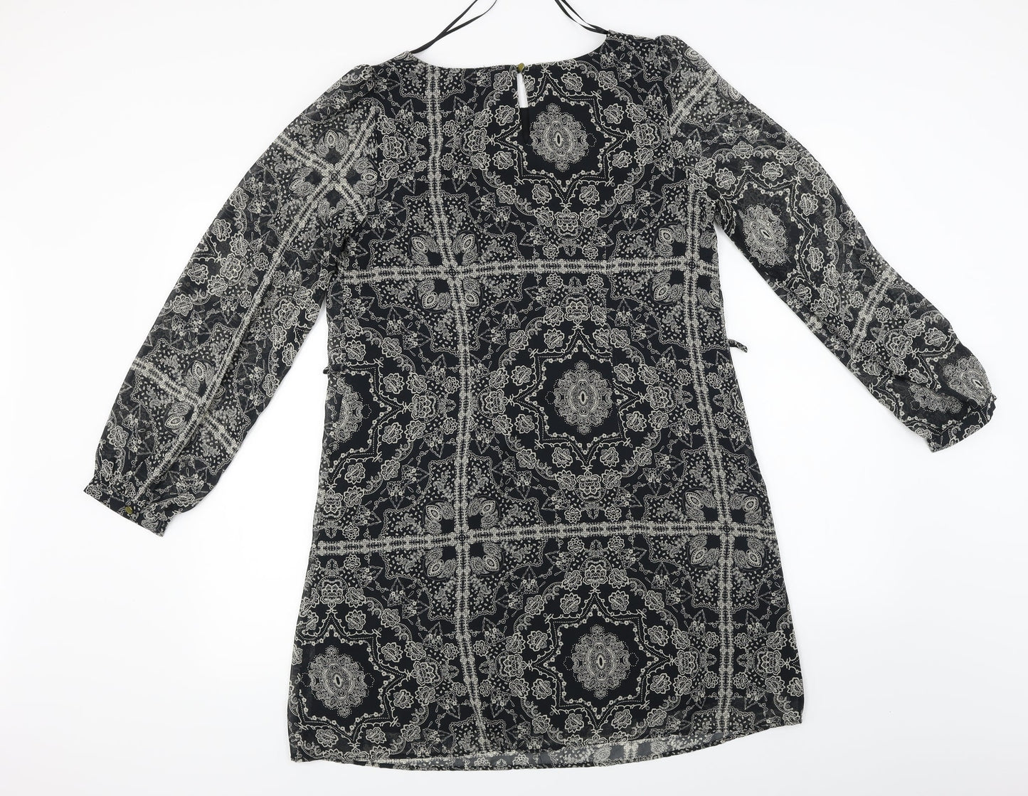 Atmosphere  Womens Black Fair Isle  A-Line  Size 10