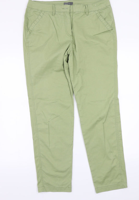 Papaya Womens Green   Trousers  Size 12 L28 in