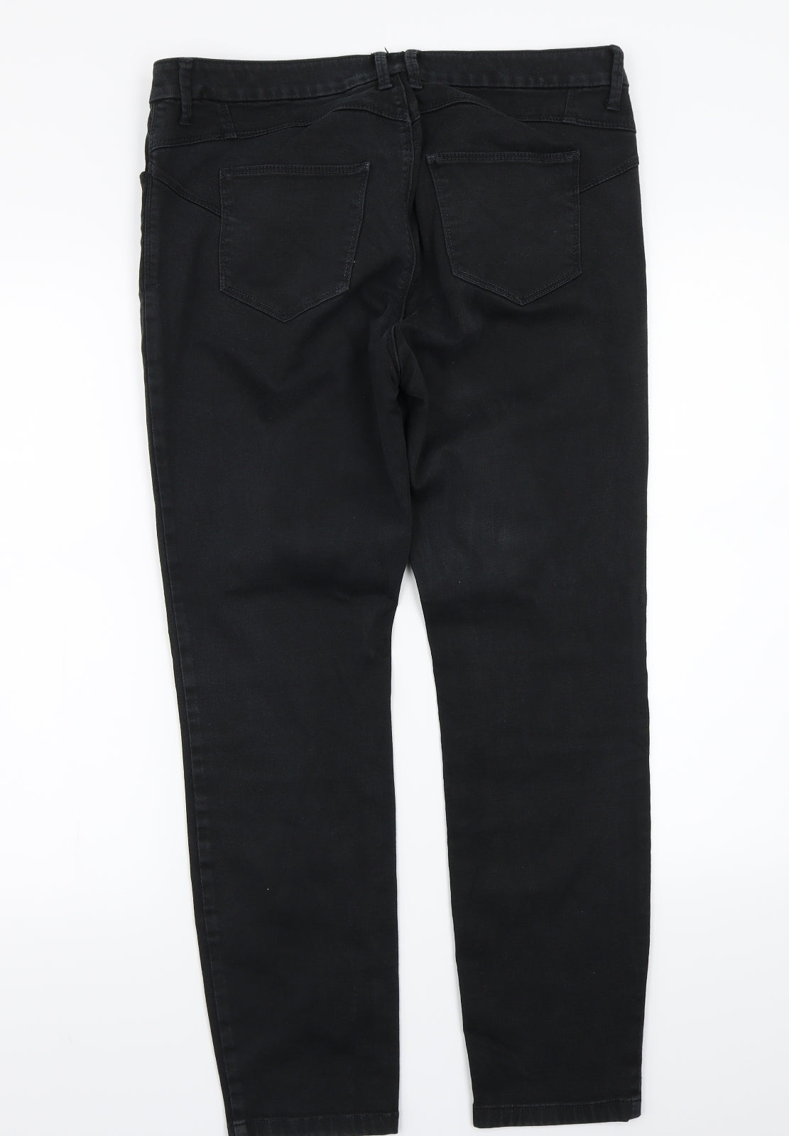 NEXT Womens Black   Straight Jeans  L27 in