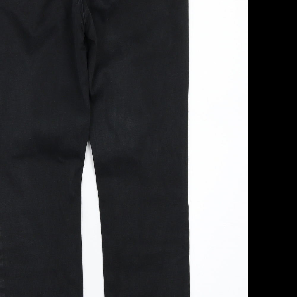 NEXT Womens Black   Straight Jeans  L27 in