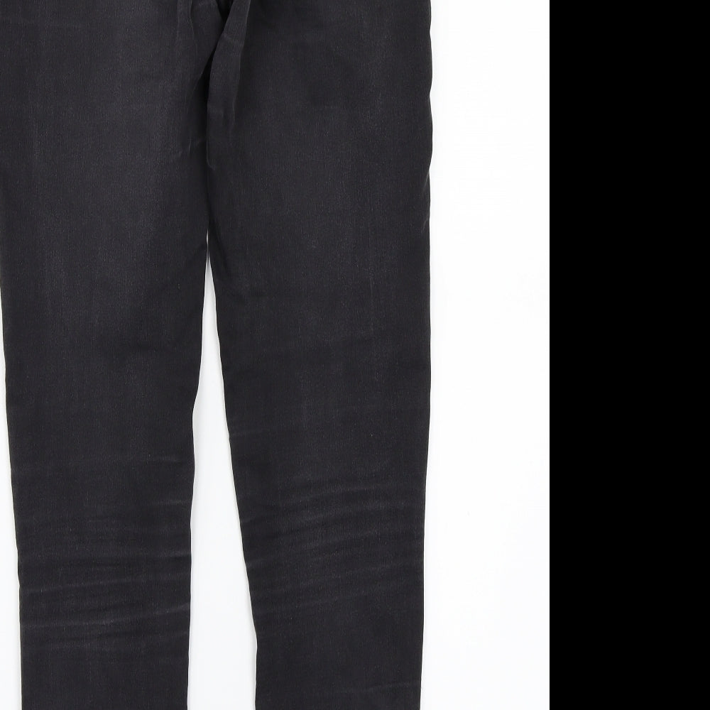 Missguided Womens Black   Straight Jeans Size 10 L29 in