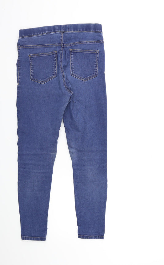 Marks and Spencer Womens Blue  Denim Skinny Jeans Size 10 L27 in
