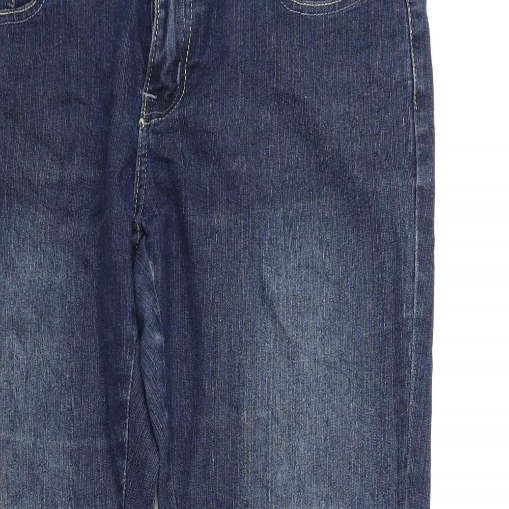 Preworn Womens Blue  Denim Skinny Jeans Size 34 in L28 in