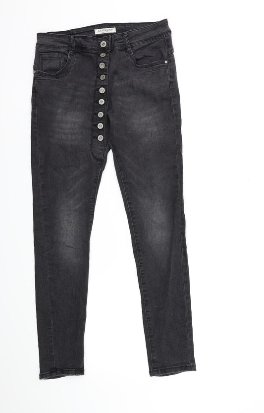 Preworn Mens Black  Denim Skinny Jeans Size S L28 in
