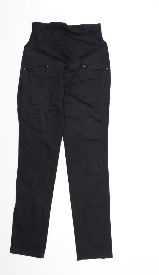 H&M Womens Black  Denim Skinny Jeans Size 10 L21 in