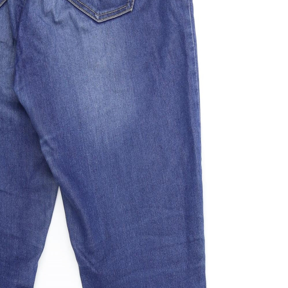 Denim & Co. Womens Blue  Denim Skinny Jeans Size 12 L27 in
