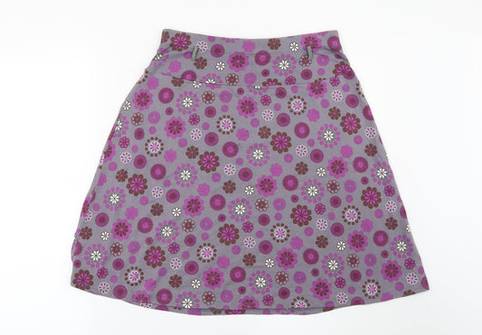 La Redoute Womens Grey Floral  A-Line Skirt