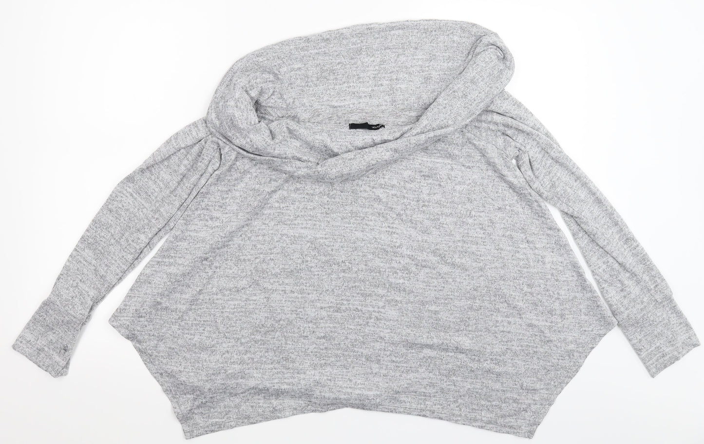 Gibson Womens Grey  Knit Pullover Jumper Size M