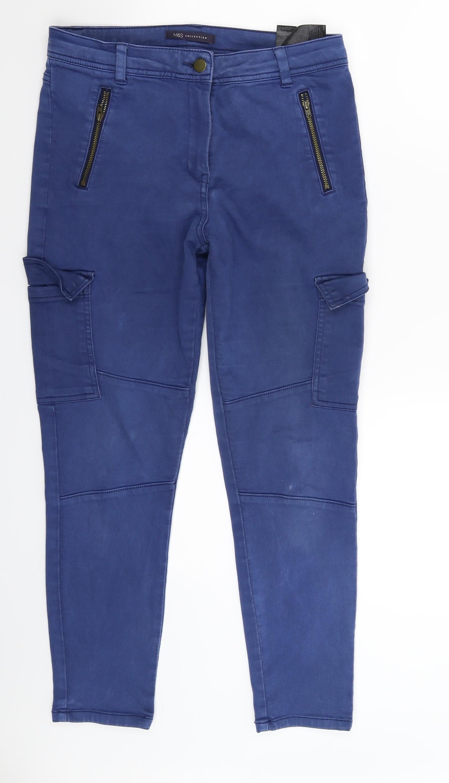 Marks and Spencer Womens Blue  Denim Skinny Jeans Size 10 L26 in
