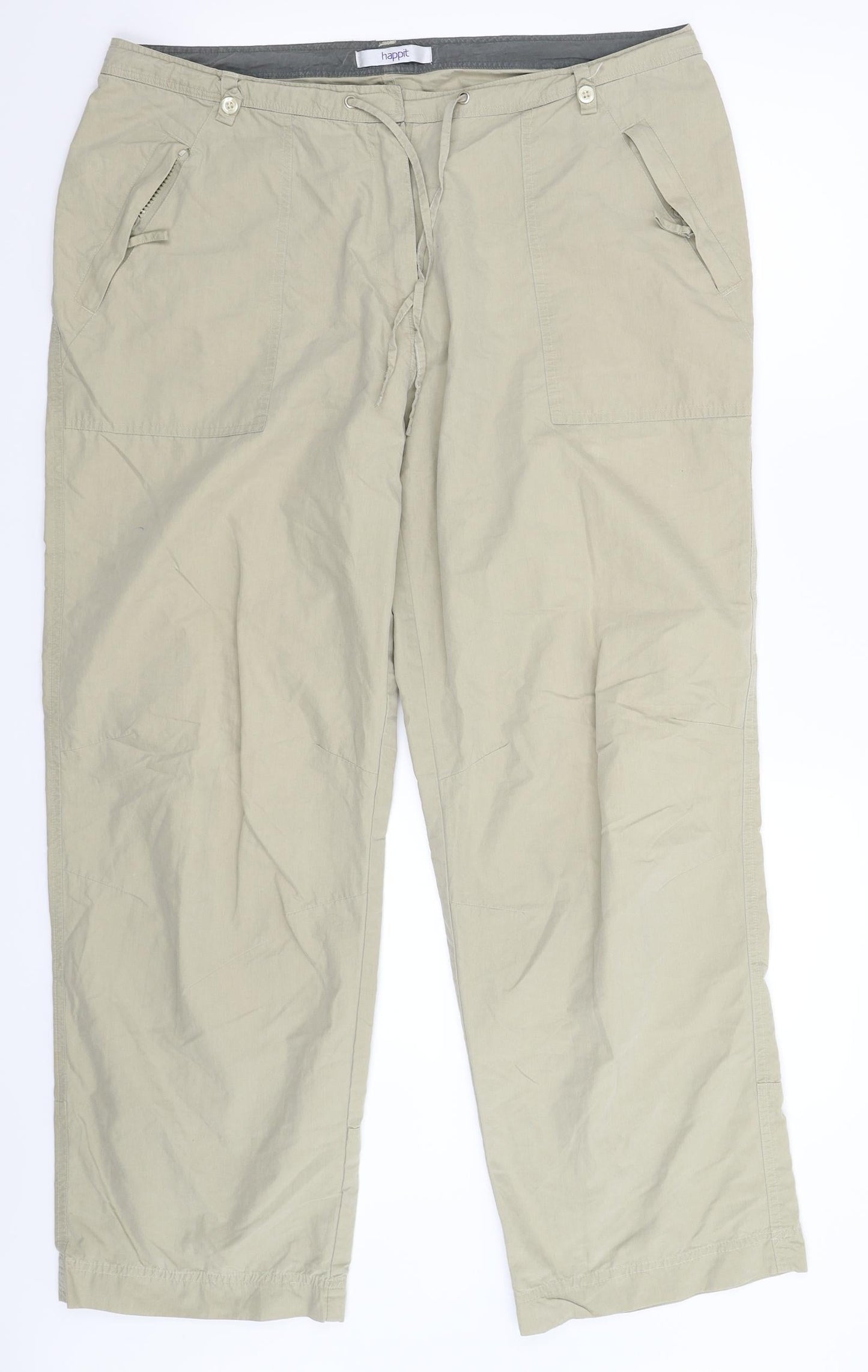 Happit Womens Beige   Trousers  Size 36 in L29 in