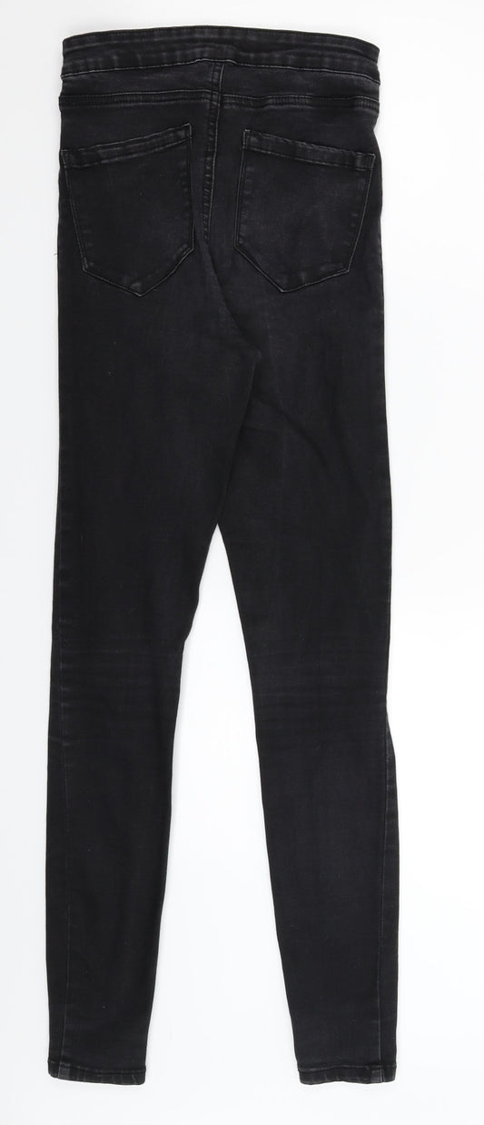 Denim Co Womens Black  Denim Jegging Jeans Size 8 L29 in