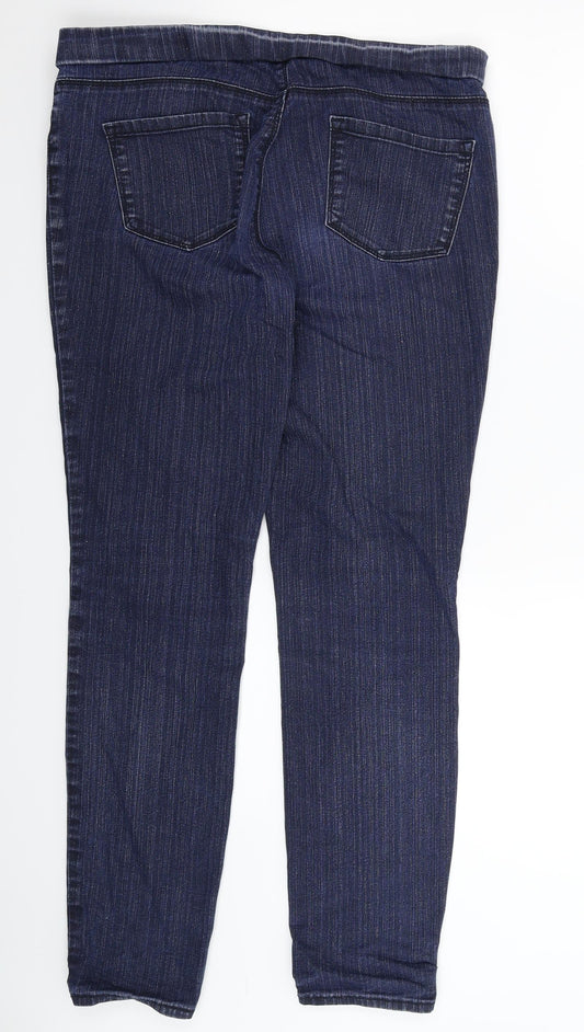 Preworn Womens Blue  Denim Jegging Jeans Size 34 in L30 in