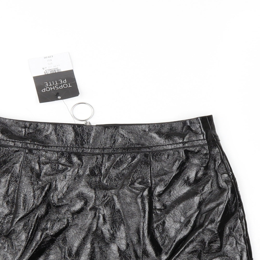Top Shop Womens Black   Mini Skirt Size 6