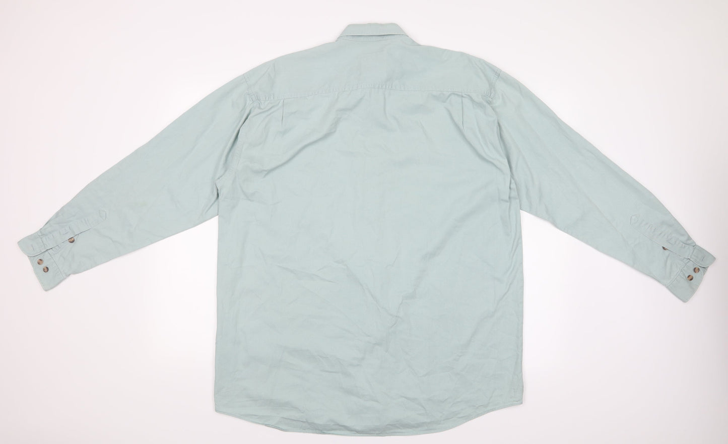 The Chino Shirt Co Mens Blue    Button-Up Size 38