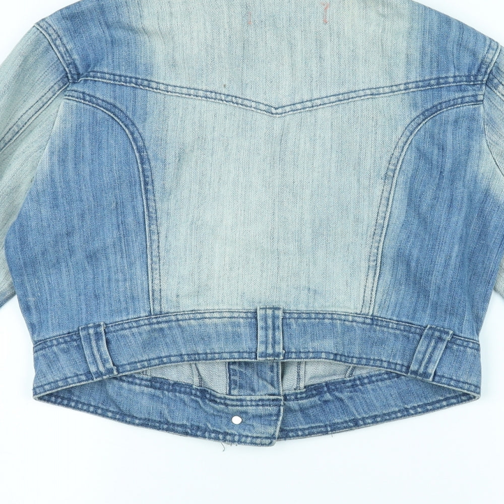 New Look Womens Blue  Denim Jacket  Size 10