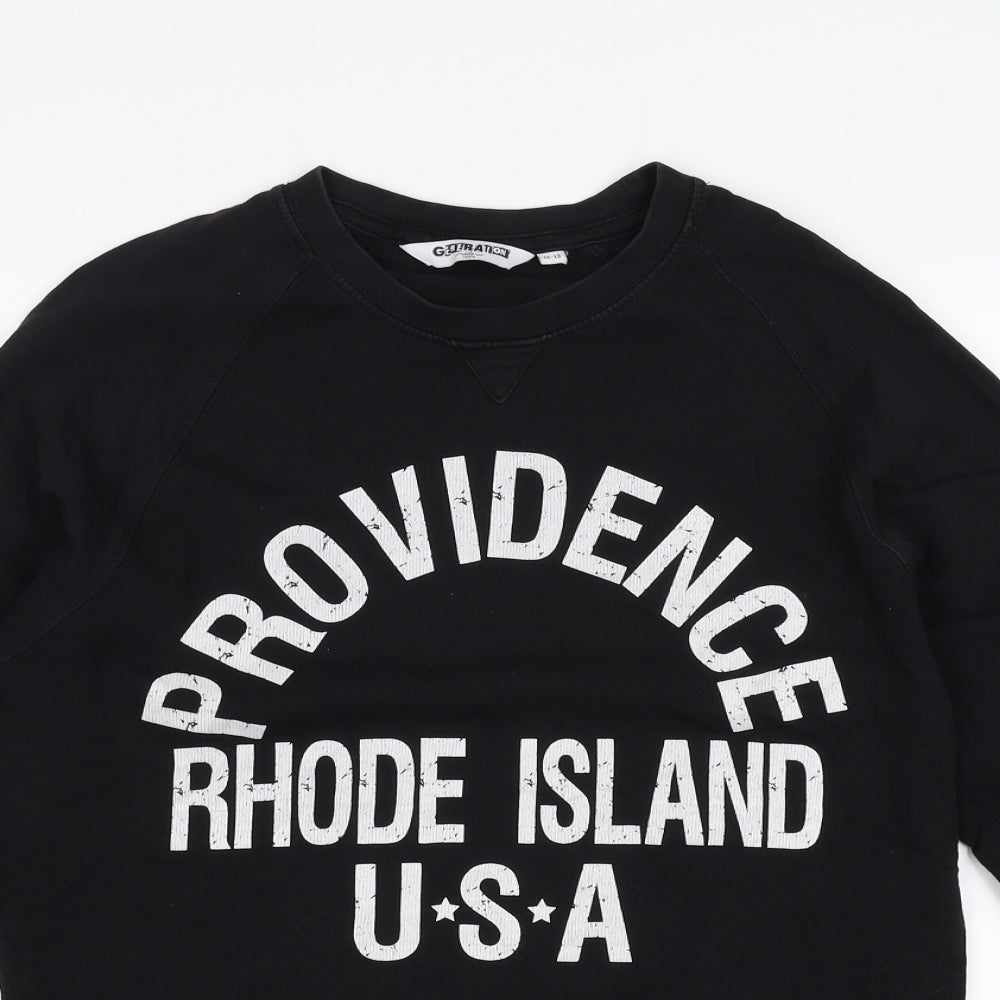 New Look Boys Black   Pullover Sweatshirt Size 12-13 Years  - rhode island usa