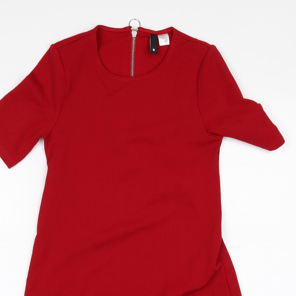 Divided by H&M Womens Red   A-Line  Size 8