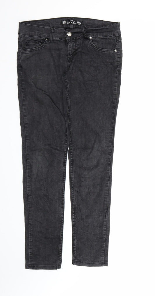 Hacker Womens Black  Denim Skinny Jeans Size 31 in L34 in