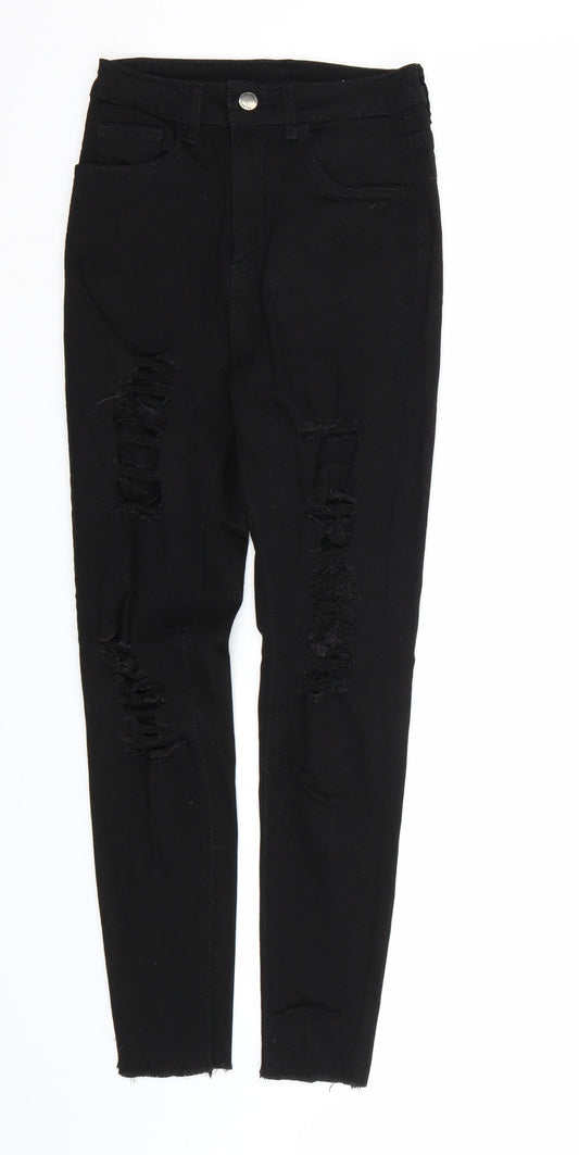 SHIEN Womens Black  Denim Skinny Jeans Size M L26 in