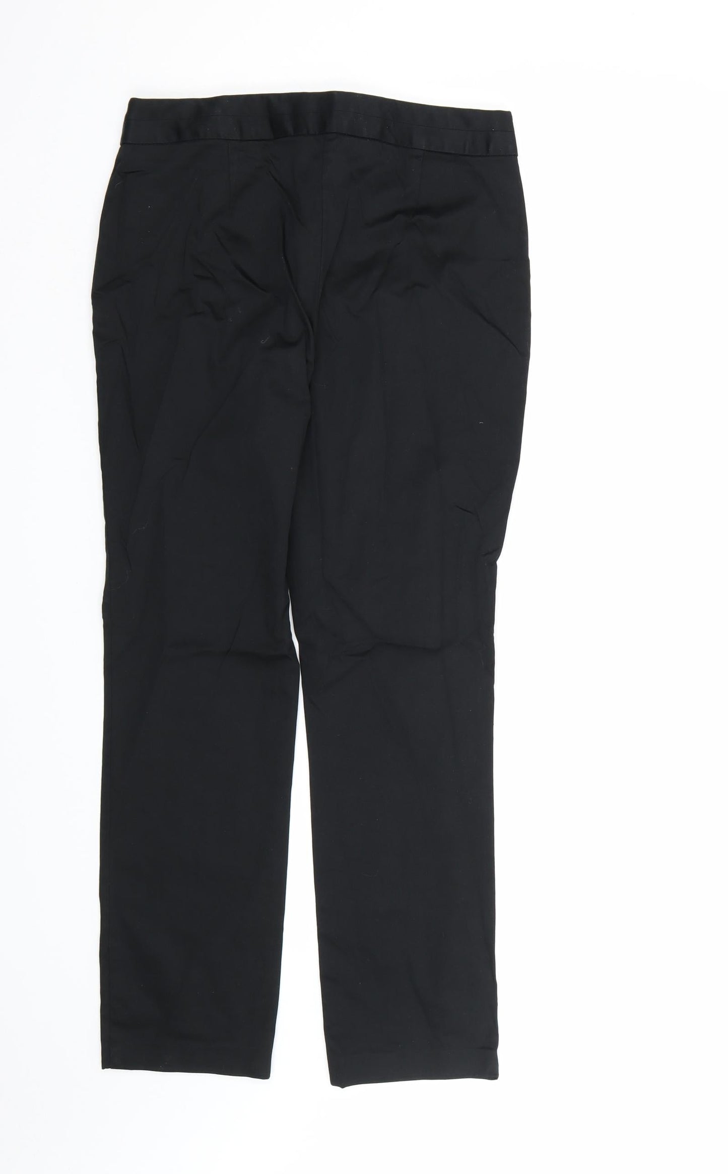Marks and Spencer Womens Black  Rayon Dress Pants Trousers Size 10 L27 in