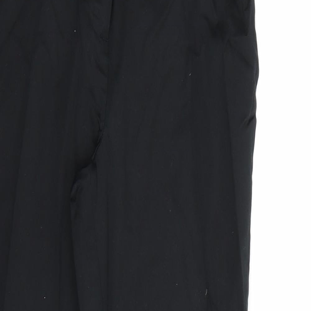 Marks and Spencer Womens Black  Rayon Dress Pants Trousers Size 10 L27 in