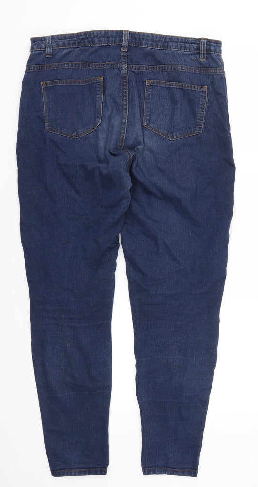 Denim Co Womens Blue  Denim Straight Jeans Size 14 L28 in