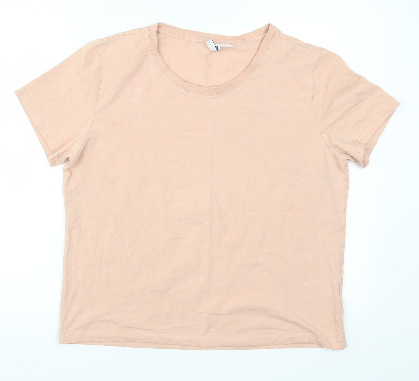 H&M Womens Pink   Basic T-Shirt Size L