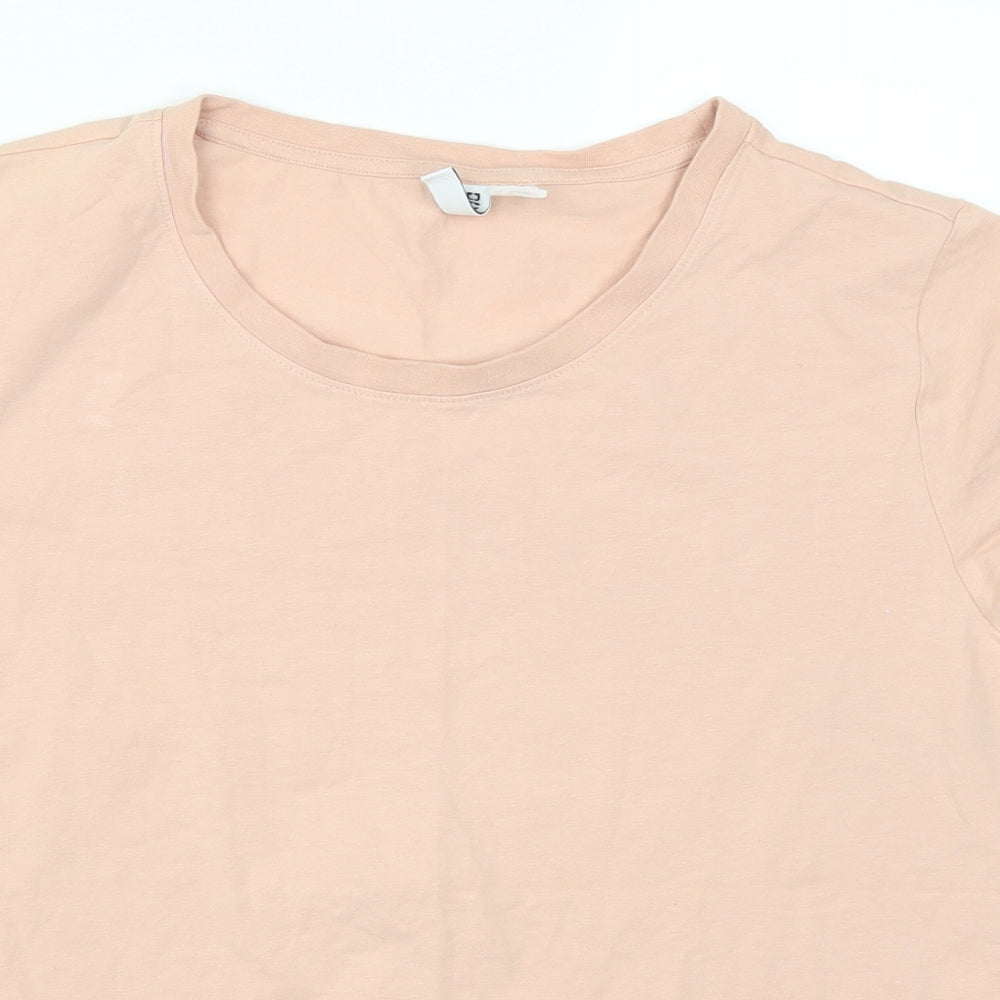 H&M Womens Pink   Basic T-Shirt Size L