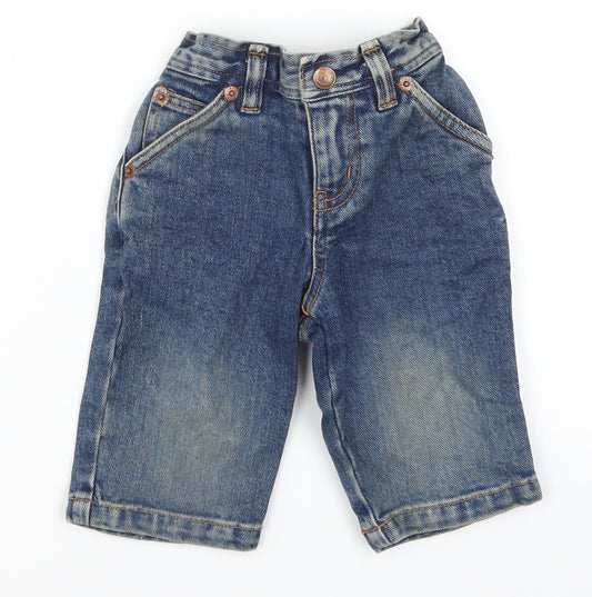 Gap Boys Blue  Denim Cargo Jeans Size 6-9 Months