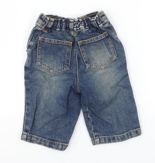 Gap Boys Blue  Denim Cargo Jeans Size 6-9 Months