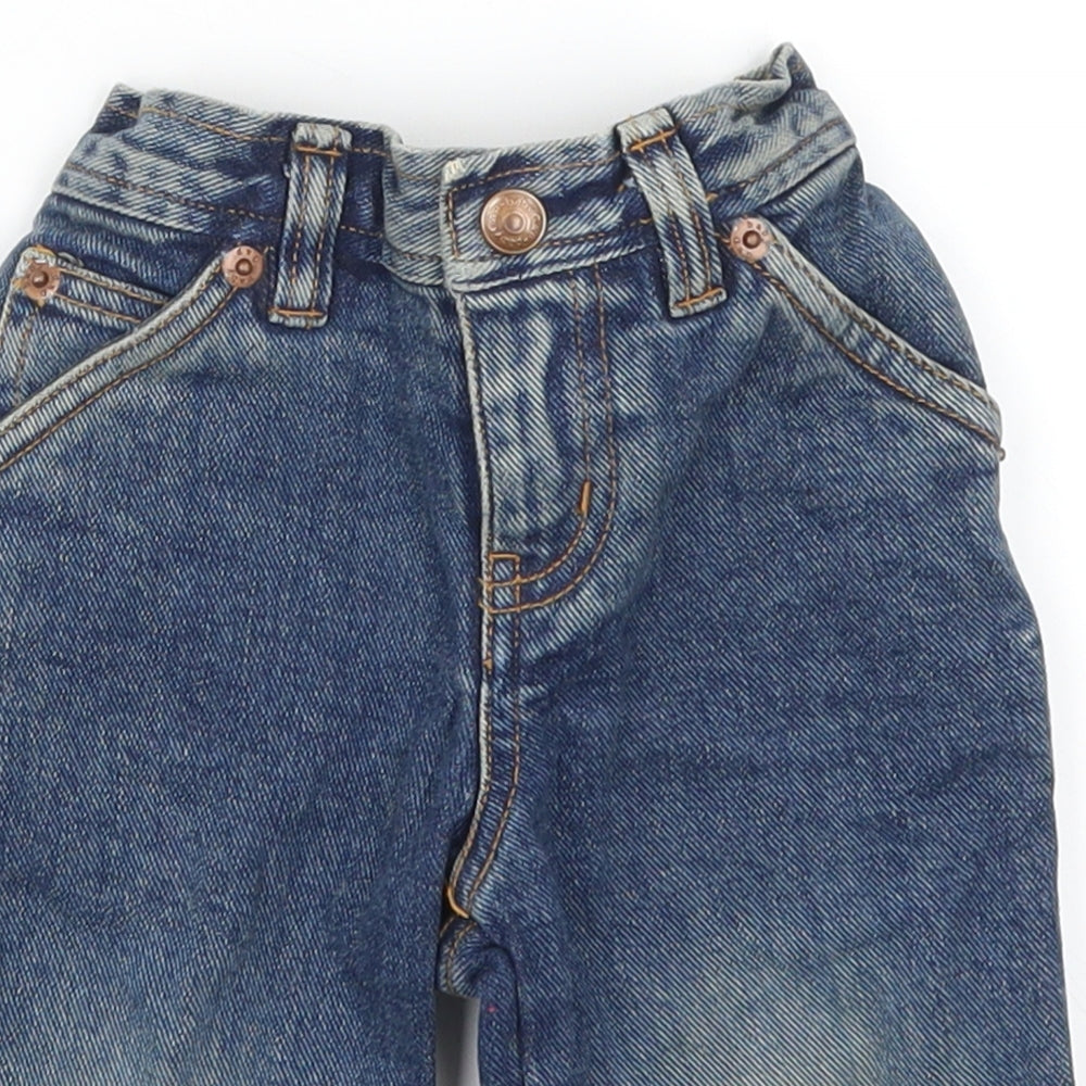 Gap Boys Blue  Denim Cargo Jeans Size 6-9 Months