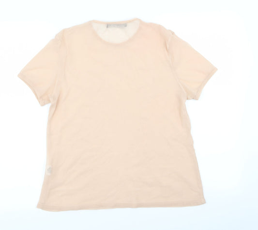 Misspap Womens Pink   Basic T-Shirt Size 6