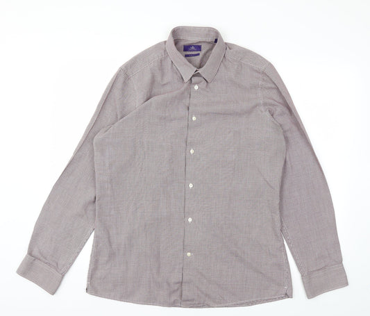 Next  Mens Red Check   T-Shirt Size 16