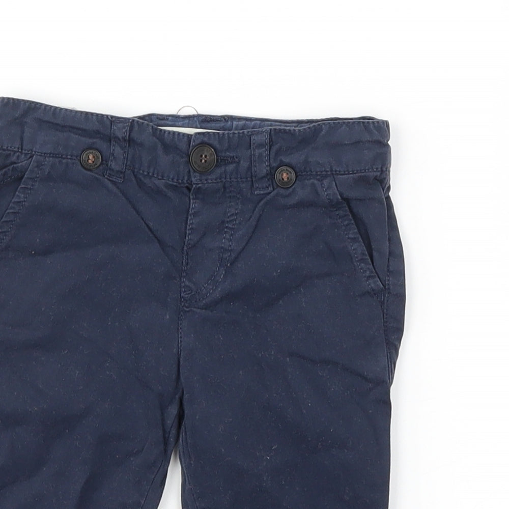 Zara Boys Blue Ikat  Cargo Trousers Size 3-6 Months